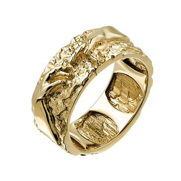 Обручальное дизайнерского кольцо из желтого золота 931811