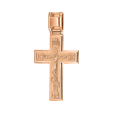 Подвеска в форме креста из красного золота 914914