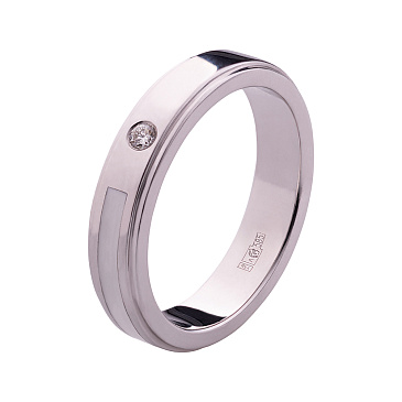 Обручальное кольцо из белого золота 921362Б