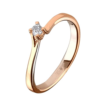 Помолвочное кольцо с бриллиантом 911222Б