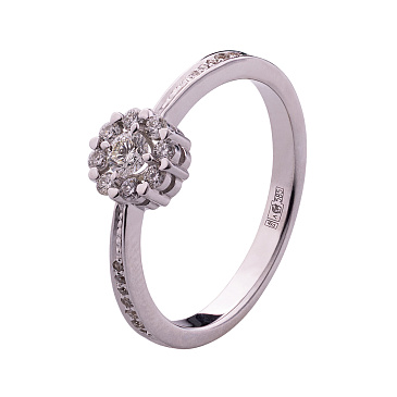 Помолвочное кольцо с бриллиантами 921319Б