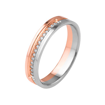 Обручальное кольцо с бриллиантами 532-150-807
