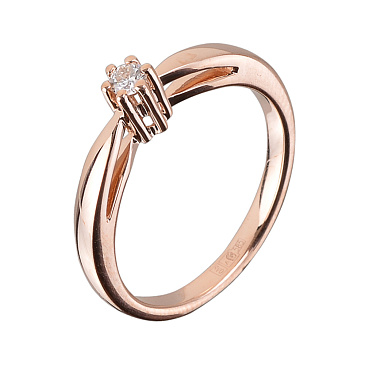 Помолвочное кольцо с бриллиантом 911213Б