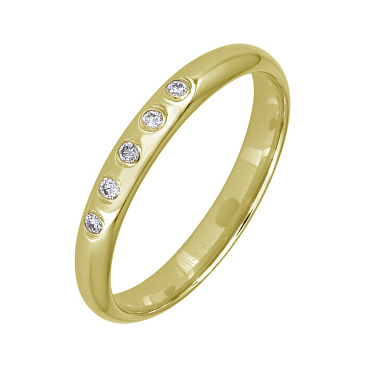Обручальное кольцо с бриллиантом 122-050-530